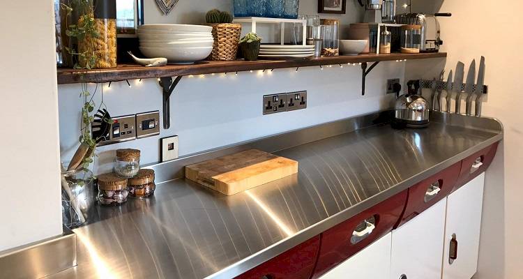 stainless steel worktop