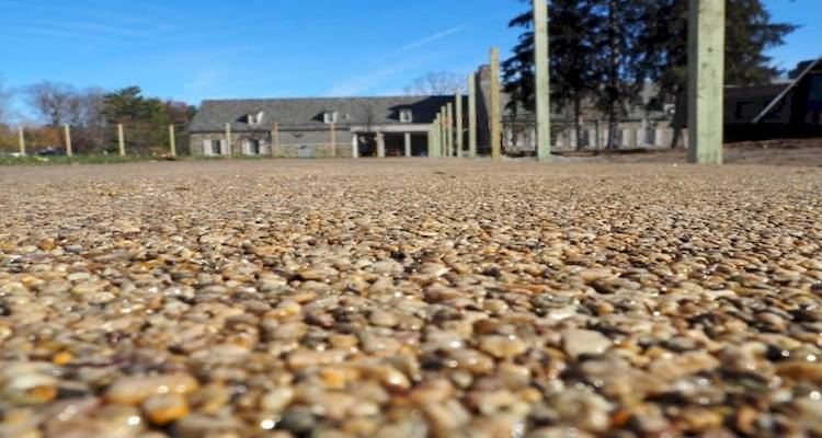 Close up of resin driveway