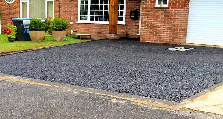 Resin bonded driveway