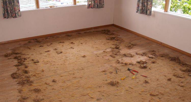sanded wooden floor