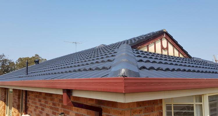 Close up corner of roof