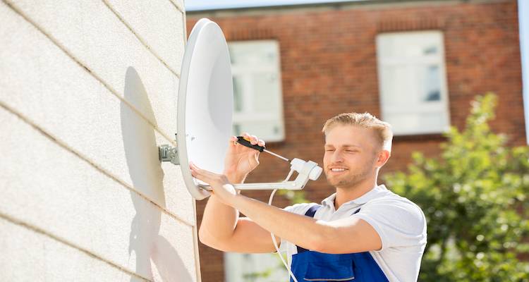 installing satellite dish