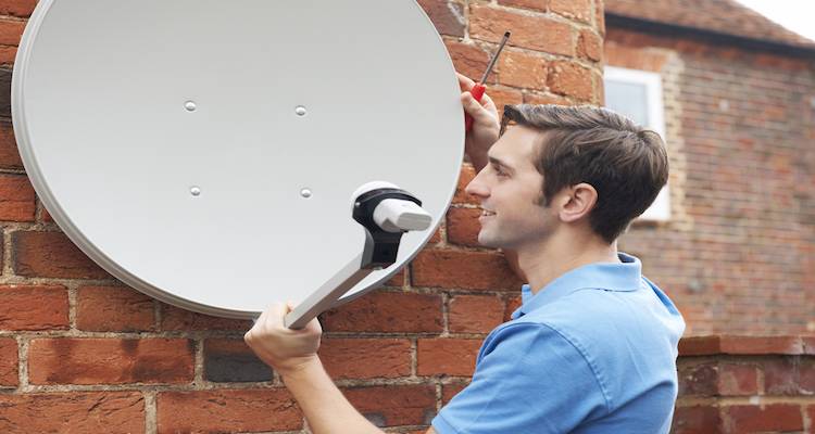 installing satellite dish