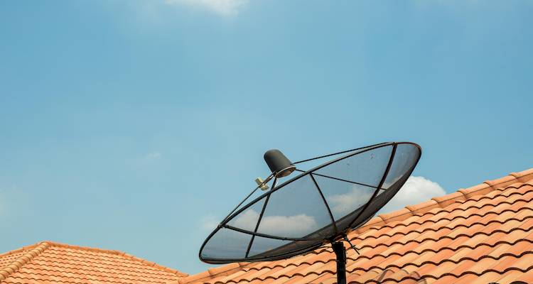 fibreglass satellite dish