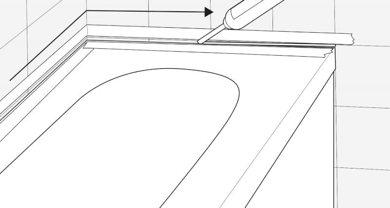 how to seal a shower tray step 6