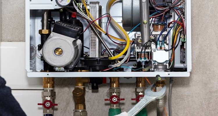 inside a boiler