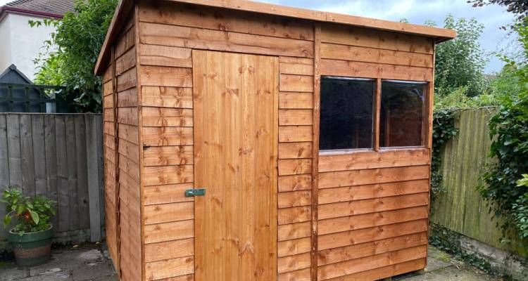 wooden shed