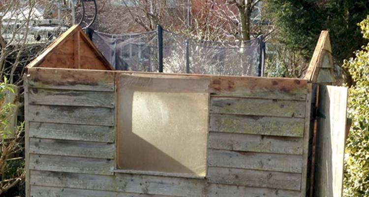 Shed roof repair