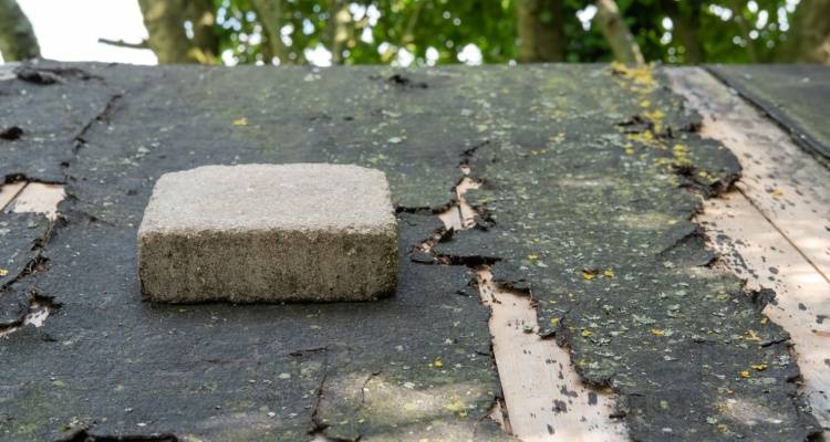 shed roof needing repair