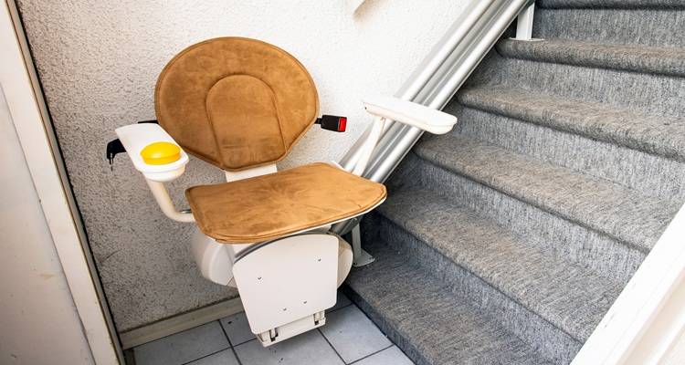 stairlift brown seat