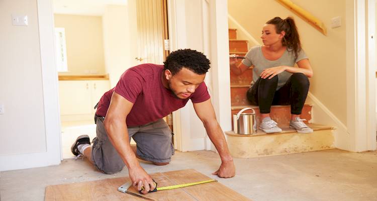 painting stairs