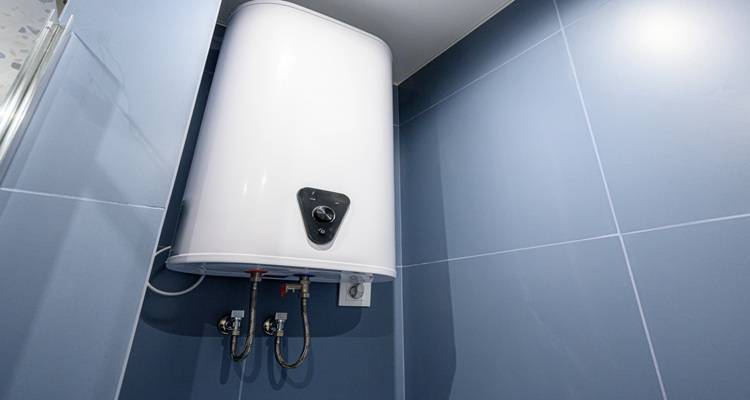 water heater in bathroom