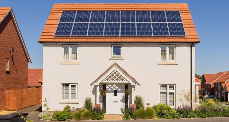 house with solar