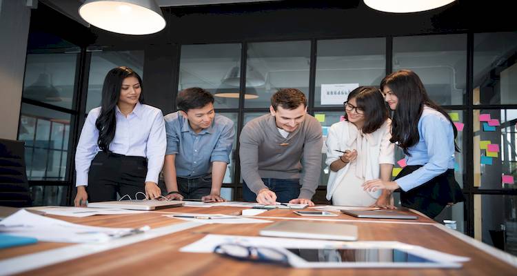 business meeting in office image