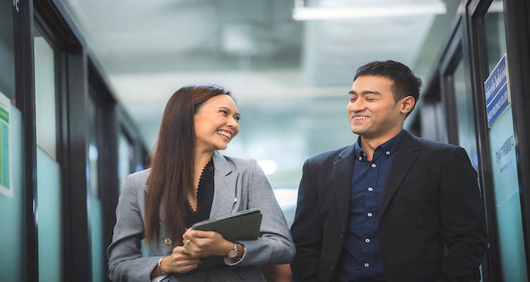 colleagues smiling image