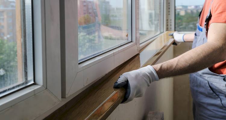 installing window sill