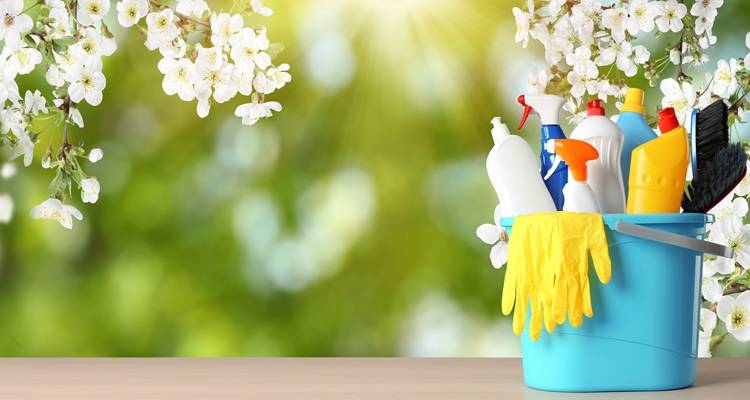 cleaning equipment in spring