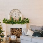 Livingroom with Christmas Tree and decor