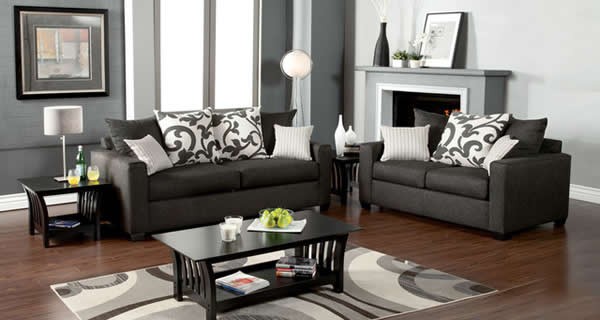 grey lounge looking freshly decorated and tidy