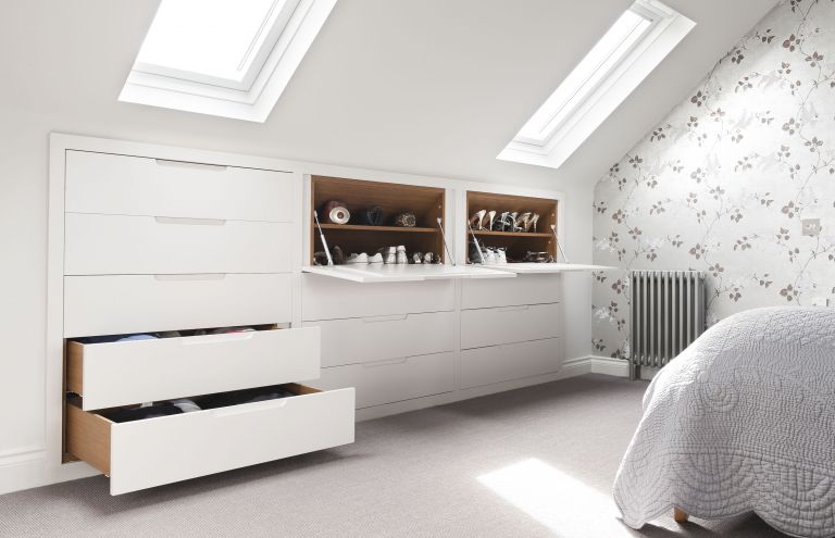white bedroom loft conversion