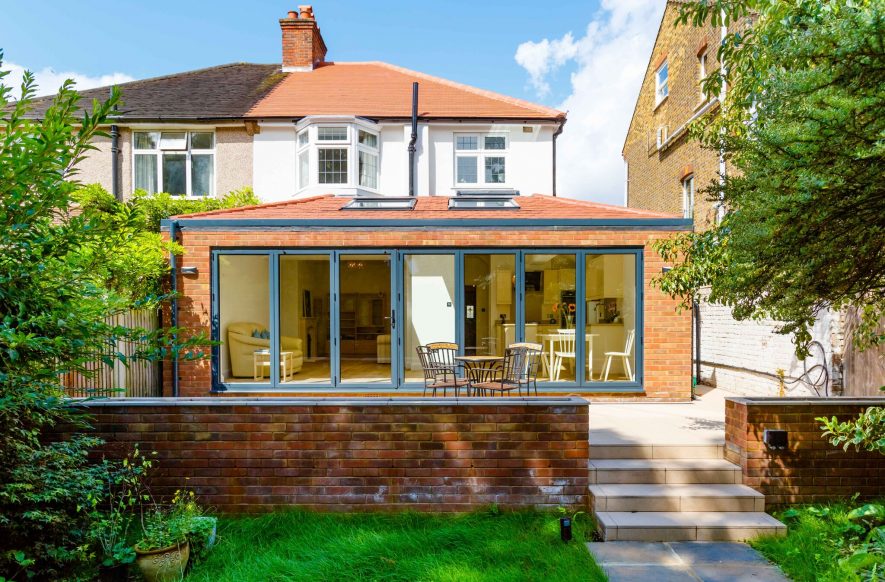 house extension at the back of a house