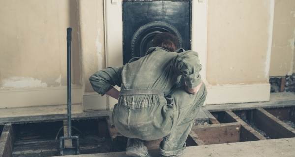 chimney sweep fireplace