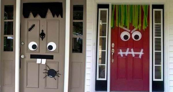 door decorations with goggly eyes