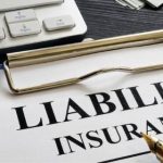 Liability Insurance on a clip board