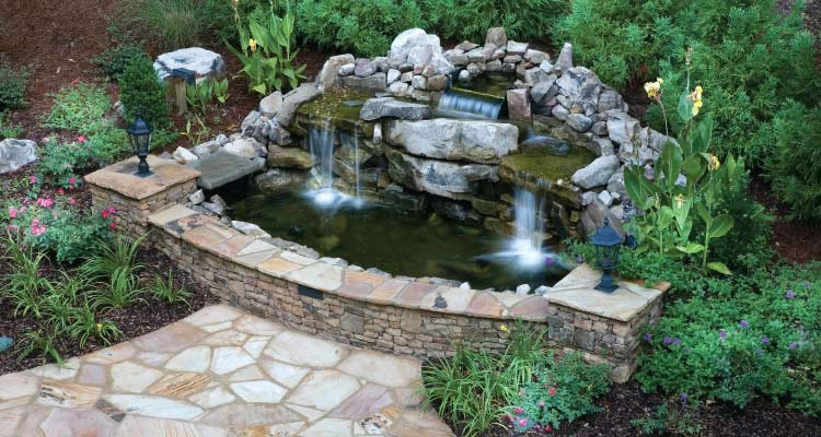 water feature installation